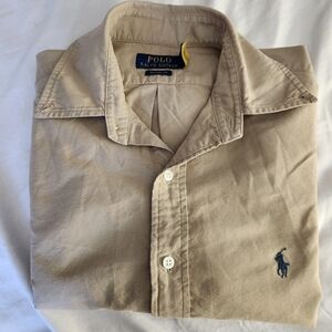 Polo by Ralph Lauren Men's Beige Dress Shirt